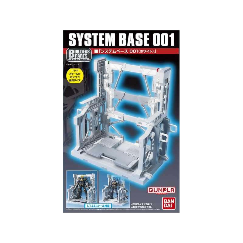 Bandai Model Kit - System Base 001 - Gunpla - White Bandai Model Kit - System Base 001 - Gunpla - White
